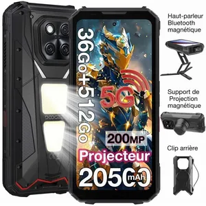 DOOGEE Vmax Play Smartphone Robuste Avec Projecteur 512 Go 20500mAh 20... pas cher
