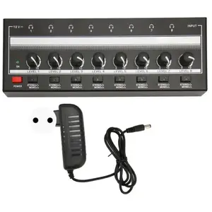 ZULBCEO Amplificateur de casque stéréo 8 sorties, 1 canal d'entrée, so... pas cher
