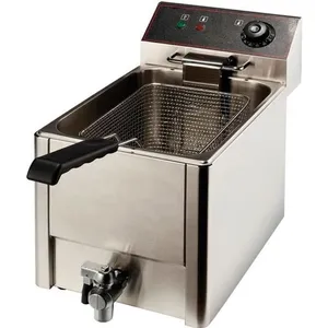 Friteuse à cuve amovible avec robinet - 3000 kwVendu parcdiscount