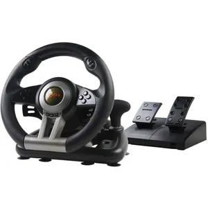 Volant de course de jeu, Volant de course de compétition à 180 ° PXN-V3II avec port USB universel et avec pédale, convient pour PC, pas cher
