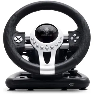 SPIRIT OF GAMER   RACE WHEEL PRO 2   Volant de Course Avec Pédales, Palettes et Levier de Vitesse   Rotation du Volant   Support de pas cher