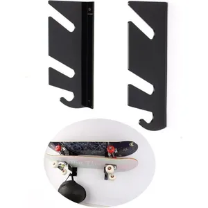 JIANGZHA 2pcs Support mural pour skateboard - Double étagère murale - ... pas cher