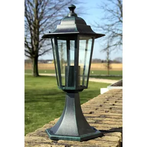 DESIGN IN Lampe de jardin Vert foncé/Noir Aluminium CFW50009 pas cher