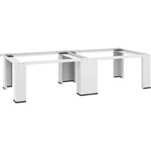 DESIGN IN Socle double pour lave-linge et sèche-linge Blanc CFW66256 pas cher