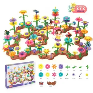 Jouets de Construction de Jardin de Fleurs Ensembles de Bouquets Brico... pas cher