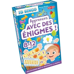 Apprenons avec des énigmes - Jeu de société - TACTIC - IQ Bingo - 2 jo... pas cher