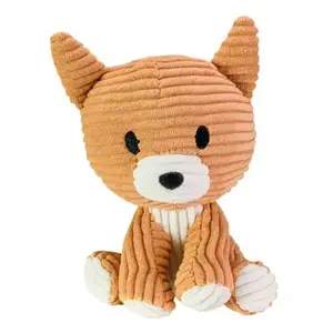 Lumo Stars peluche Bunny Cat Minka 15 cm velours côtelé beige