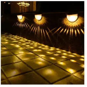 Appliques murales solaires sans Fil à LED pour clôture, Jardin, décora... pas cher