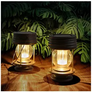 LITZEE Lanterne Solaire Exterieur Jardin Decorative Étanche IP44 Lot d... pas cher