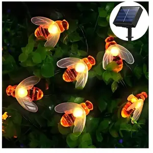 LANGRAY Guirlande lumineuse solaire de jardin 50 led - 7 m - 8 modes -... pas cher