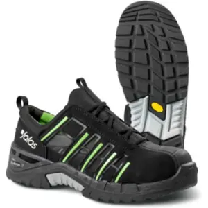 Jalas, Chaussures de travail, Chaussure basse 9915 Exalter noir vert S1P Gr. 37 (S1P, 37)