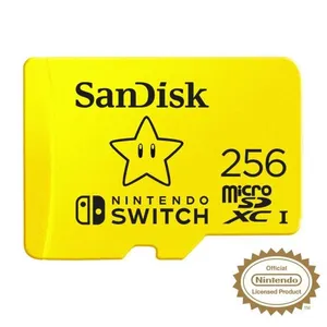 SanDisk - Carte microSDXC UHS-I 256Go pour Nintendo Switch - Produit sous License Nintendo pas cher
