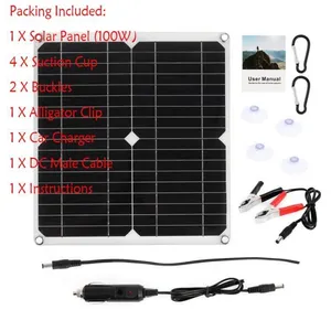 AUTREMENT Kit de panneaux solaires 200W avec contrôleur 60A chargeur U...Vendu parcdiscount