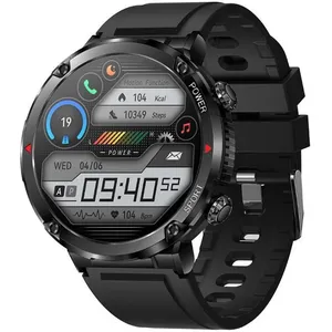 RUMOCOVO® montre connectée pour hommes, avec appels Bluetooth, grande batterie de 600 mAh, écran couleur QQ3 BLACK pas cher