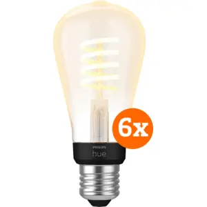 Philips Hue Filament White Ambiance Edison Lot de 6 pas cher