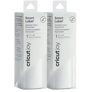Cricut Joy Smart Étiquettes inscriptibles 14 x 122 Blanc Lot de 2 pas cher