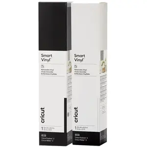 Cricut Smart Vinyl Amovible 33 x 640 Noir et Blanc Lot de 2 pas cher