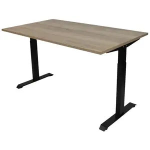 Euroseats Bureau Assis/Assis 120 x 80 Noir Chêne, pas cher