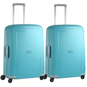 Samsonite S'Cure Valise à 4 Roulettes 69 cm Lot de 2 Aqua Blue pas cher