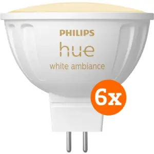 Philips Hue Spot White Ambiance MR16 Lot de 6 pas cher