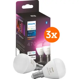 Philips Hue Luster Ampoule Sphérique White and Color E14 Lot de 6 pas cher