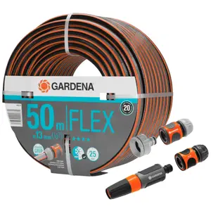 Gardena Comfort FLEX 1/2 50 m + Raccords pas cher
