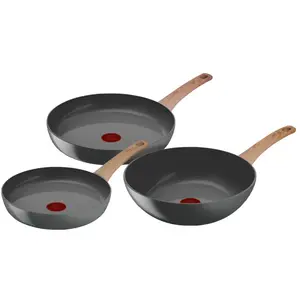 Tefal Renew Set de Poêles à Frire Céramique 24 cm + 28 cm + Wok 28 cm pas cher