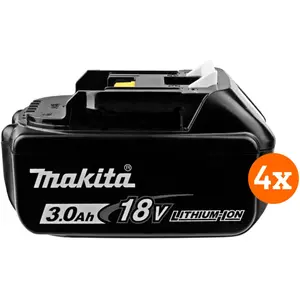 Makita BL1830B LXT 18 V 3,0 Ah Batterie Lot de 4 pas cher