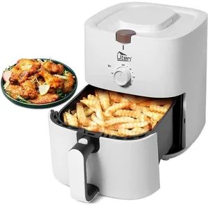Friteuse à Air - Uten - 4L Friteuse Sans Huile 1500W Air Fryer pour 1 à 5 Personnes, Minuteur, Paniers Antiadhésifs, Sans BPA/PFOA pas cher