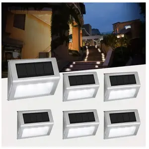 Litzee - lampes solaires jardin solaire 4 led éclairage d'escalier écl...Vendu parmanomano