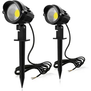 LITZEE Spot exterieur led 7W 850LM lampe à led Blanc froid 6000K avec ... pas cher
