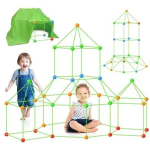 RNEMITERY 156 Pcs Kids Fort Building Kits, Jouet Fort créatif pour gar... pas cher