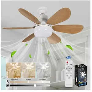 Odipie - Ventilateur de Plafond avec Lumière et Telecommande, led Vent... pas cher