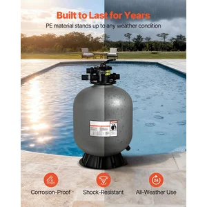 Zwembad Zandfilter - 600 mm Filtertank - Debiet 246 l/min (14,8 m³/u) - 7-weg Meerwegklep - Voor Bovengrondse/Opzetzwembaden pas cher