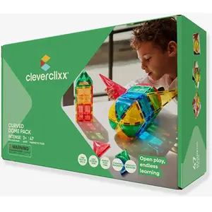 Cleverclixx Curved Dome Pack Intense | 47 pieces | Speelgoed +3 jaar