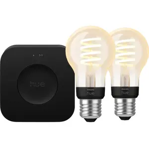 Philips Hue Filament White Ambiance Standard Lot de 2 + Bridge Pro pas cher