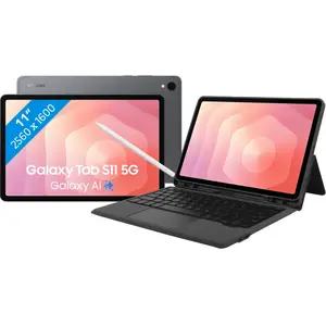 Samsung Galaxy Tab S11 11 Pouces 128 Go Wifi Argent + BlueBuilt Étui C... pas cher