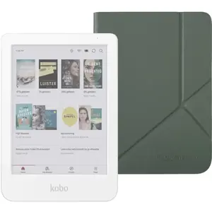 Kobo Clara Colour Blanc + Sleep Cover Vert pas cher