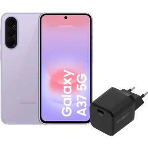 Samsung Galaxy A37 128 Go Rose 5G + BlueBuilt Chargeur avec Port USB-C... pas cher