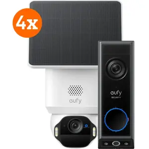 eufy SoloCam E42 Lot de 4 + Video Doorbell E340  pas cher
