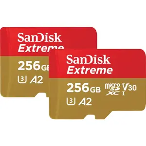 SanDisk MicroSDXC Extreme 256 Go 130 Mo/s Lot de 2 pas cher