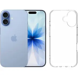 Apple iPhone 17 512 Go Bleu + BlueBuilt Protective Back Cover Transpar... pas cher
