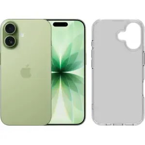 Apple iPhone 17 512 Go Vert + BlueBuilt Protective Back Cover Transpar... pas cher
