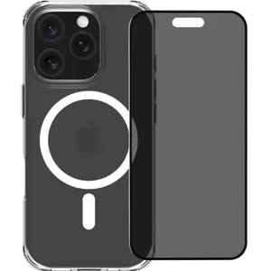 BlueBuilt Protective Back Cover avec MagSafe iPhone 16 Pro + Protège-écran de Confidentialité VerreVendu parcoolblue