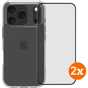 BlueBuilt Protective Back Cover iPhone 17 Pro Transparent + Protège-écran Verre Lot de 2Vendu parcoolblue