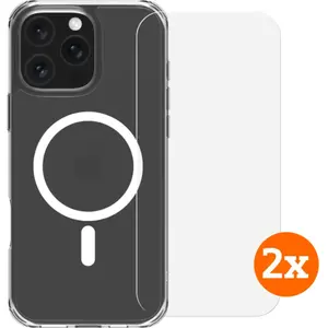 BlueBuilt Protective Back Cover avec MagSafe iPhone 16 Pro Max + Protège-écran Lot de 2Vendu parcoolblue