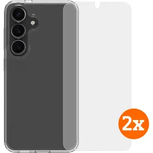 BlueBuilt Protective Back Cover Samsung Galaxy S25 Transparent + Protège-écran Lot de 2Vendu parcoolblue