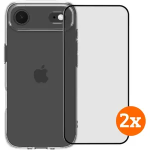 BlueBuilt Protective Back Cover iPhone Air Transparent + Protège-écran Lot de 2Vendu parcoolblue