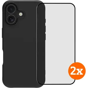 BlueBuilt Protective Back Cover iPhone 17 Noir + Protège-écran Verre Lot de 2Vendu parcoolblue