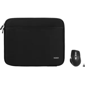 BlueBuilt Housse pour PC Portables Largeur 30 cm 12-13 Pouces Noir + Maximus Souris pas cher